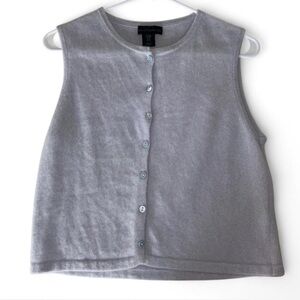 House of Harlow 1960 Light Gray Fluffy Button-Up Cardigan